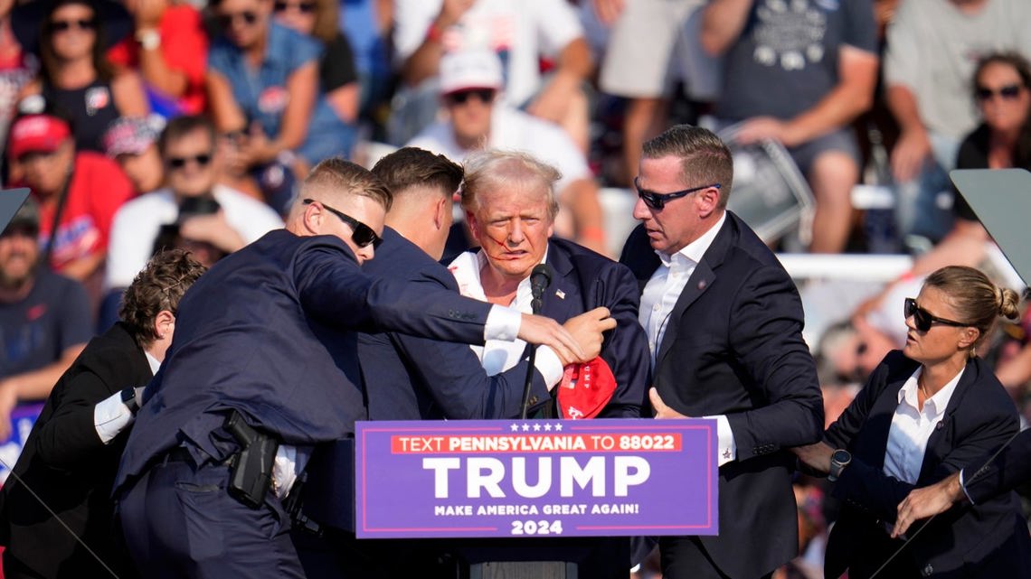 Donald Trump Rushed Off Stage by Secret Service After Possible Shots ...