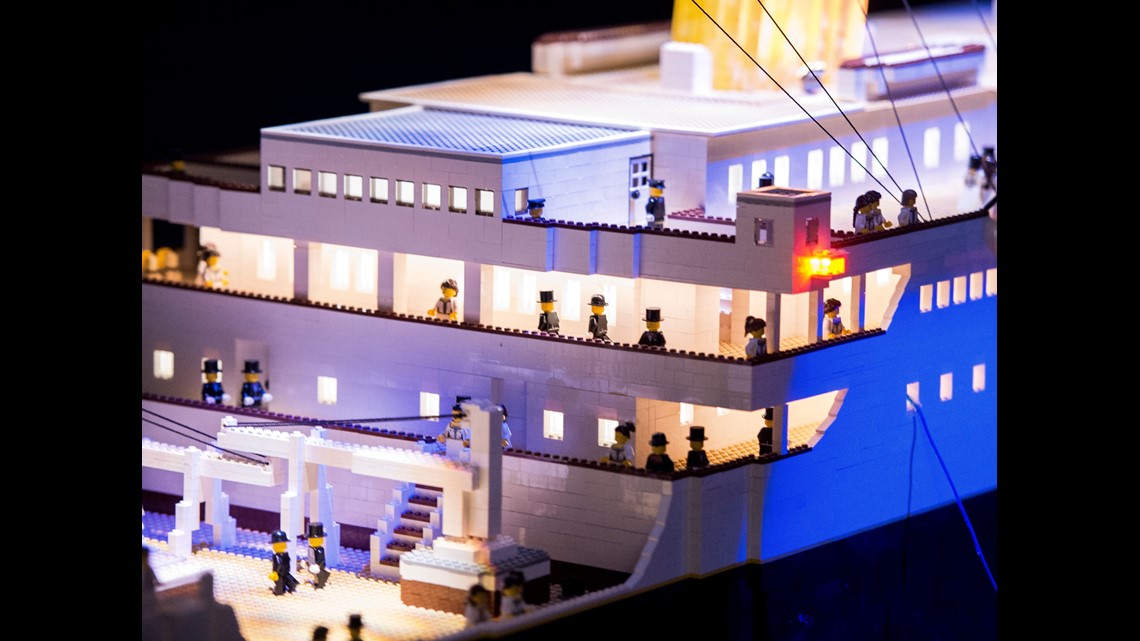 Titanic model made of 56,000 Legos on display in Pigeon