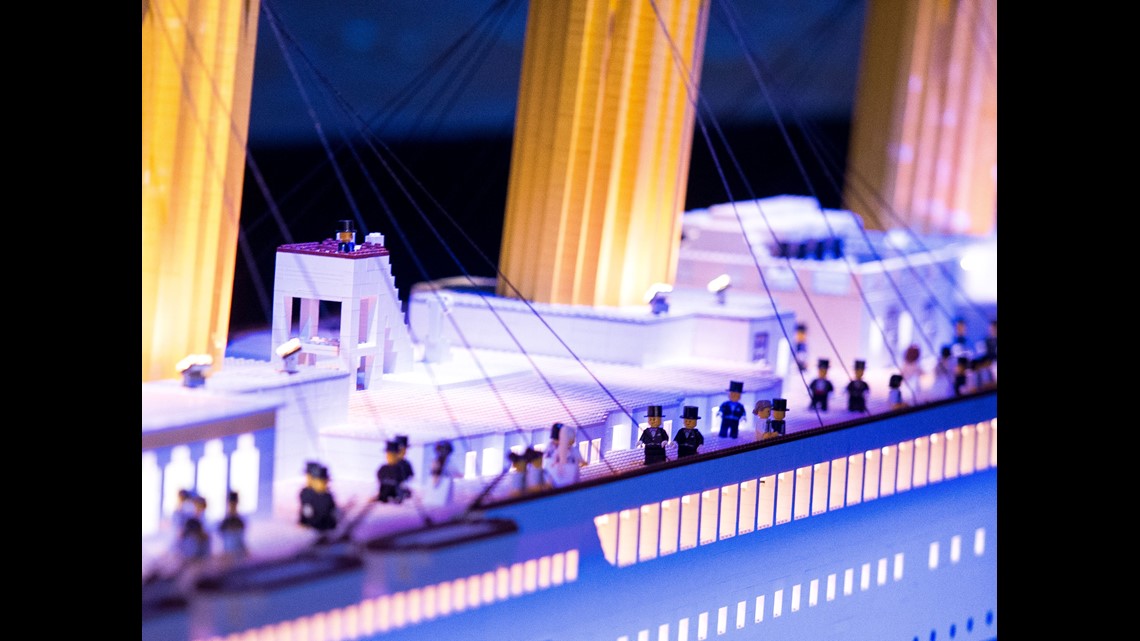Titanic model made of 56,000 Legos on display in Pigeon