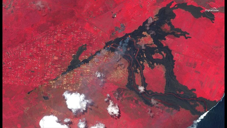 Lava flow enters Hawaii geothermal plant property