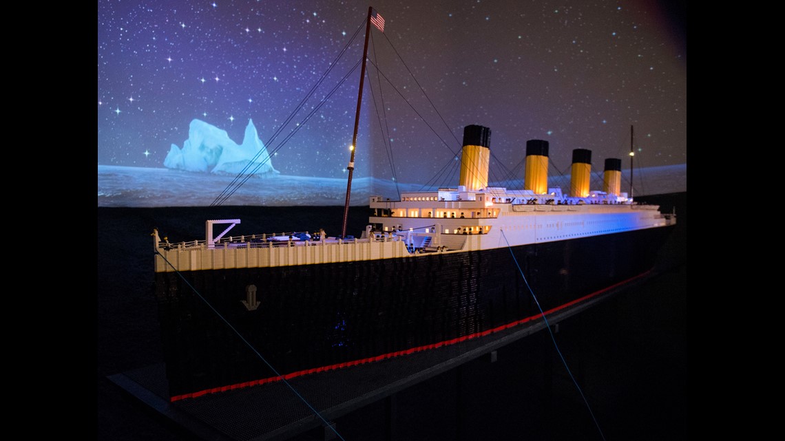 Titanic model made of 56,000 Legos on display in Pigeon