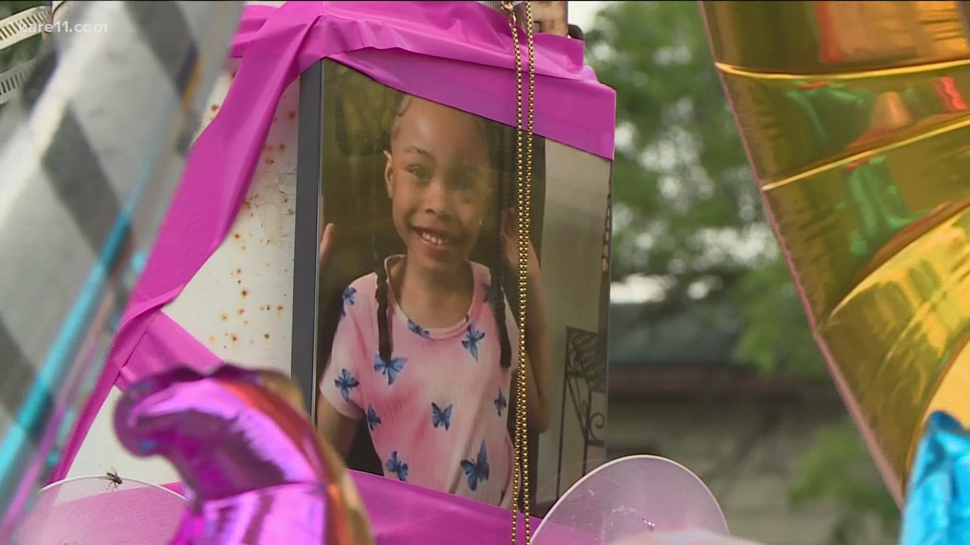 The little girl was shot and later died a few weeks ago in Minneapolis