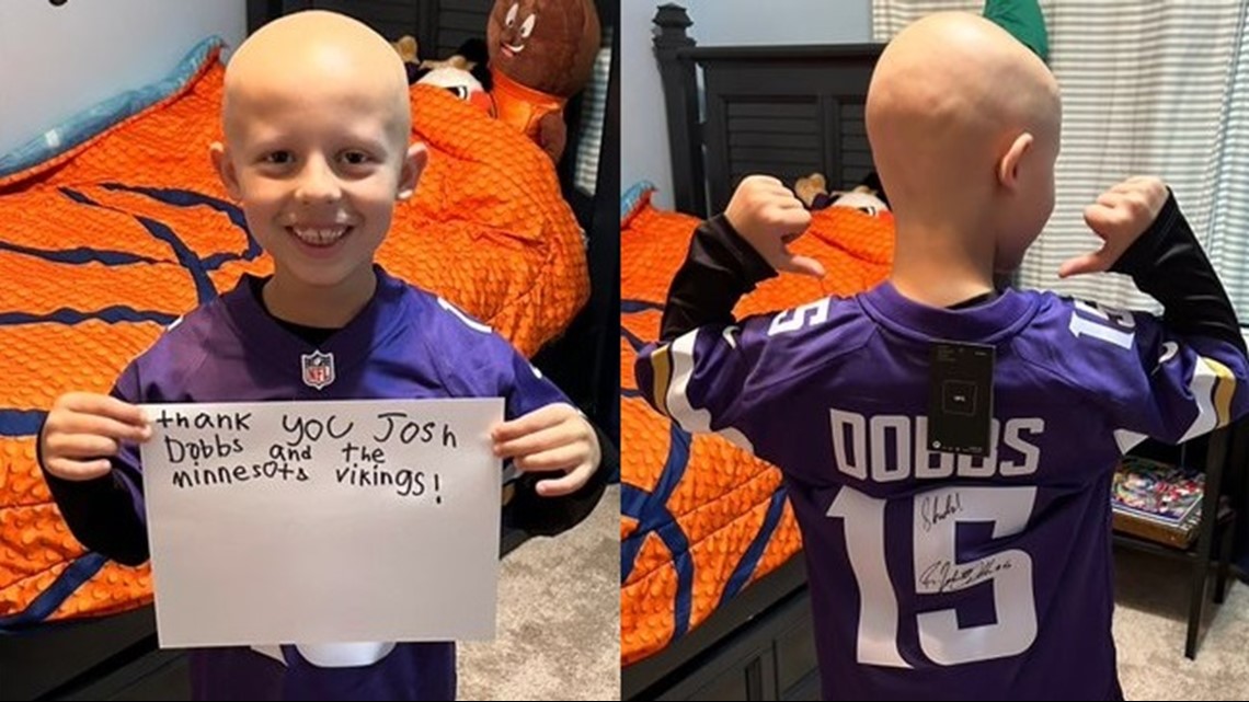 Joshua Dobbs Sends Signed Jersey To Fan With Alopecia | 9news.com