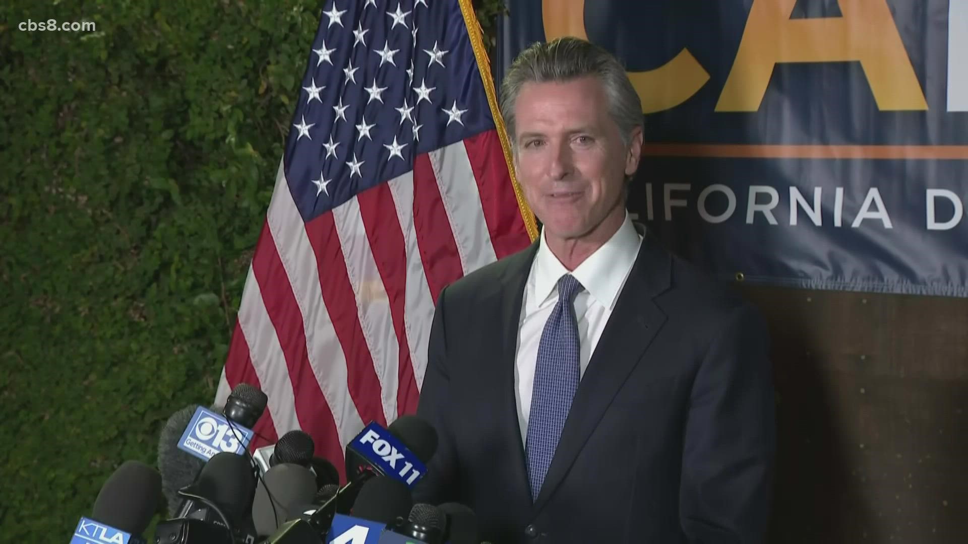 Just after 8:45 p.m., the Associated Press called the race saying voters rejected the effort to remove Governor Gavin Newsom