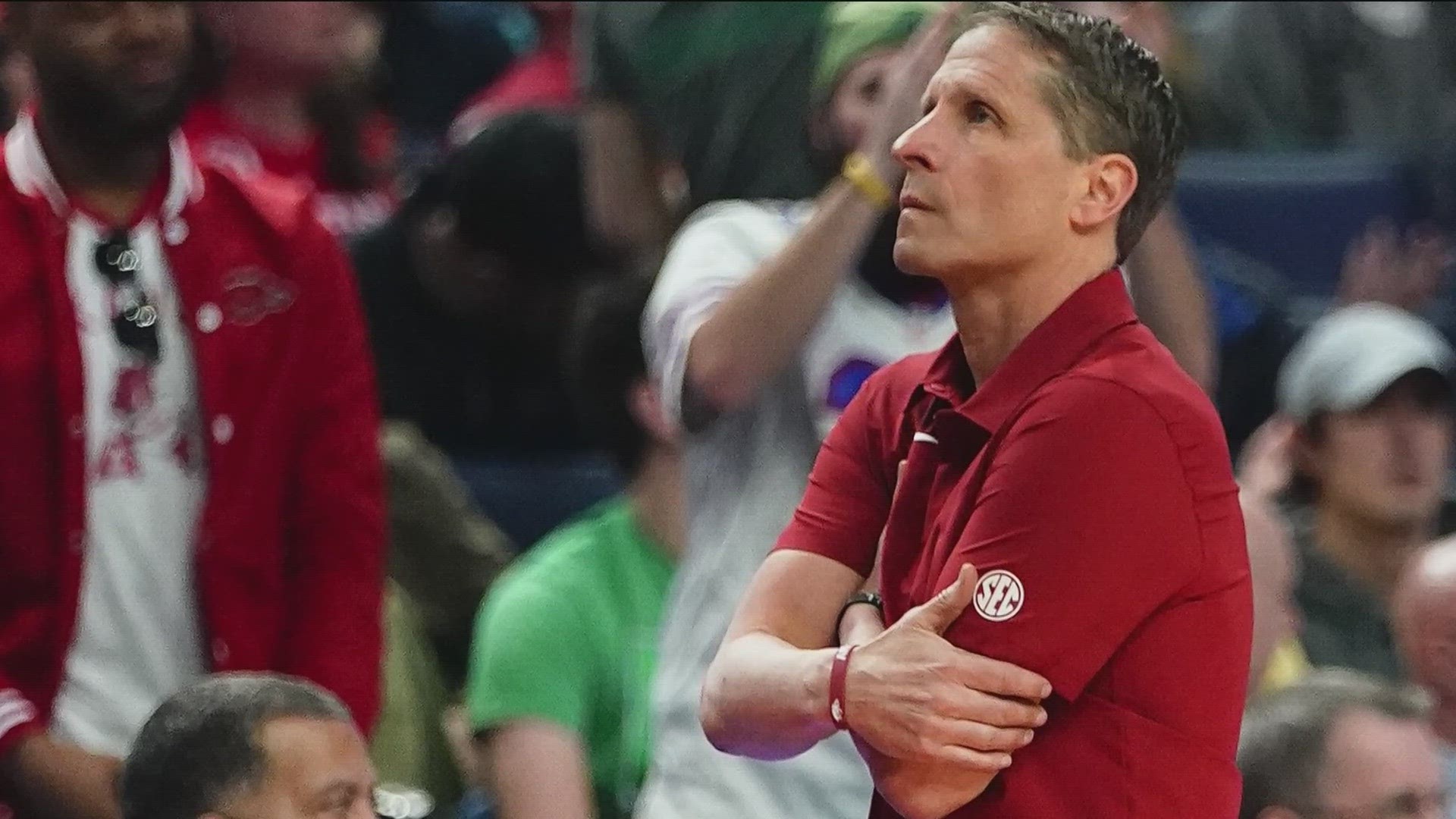 ERIC MUSSELMAN IS DRIVING HIS MUSS BUS OUT OF FAYETTEVILLE AFTER FIVE YEARS LEADING THE HOGS.
