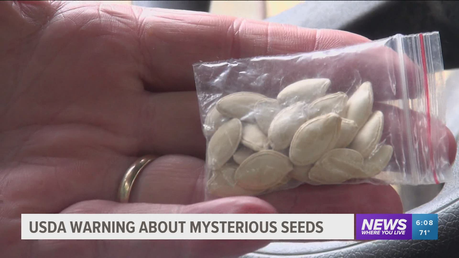 The U.S Dept. of Agriculture is warning people to watch out for unsolicited packages of seeds shipped from China. https://bit.ly/33eGcBp