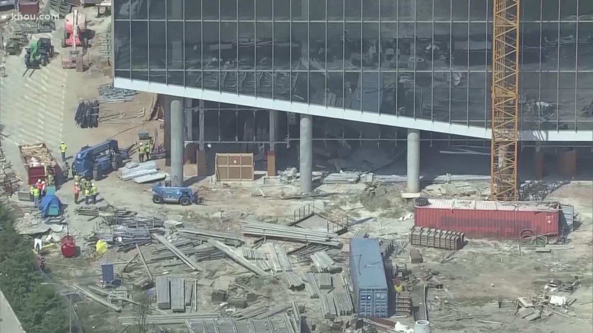 An interior stairway inside the 15-story building near I-10 and Beltway 8 collapsed without warning, killing three and injuring another.