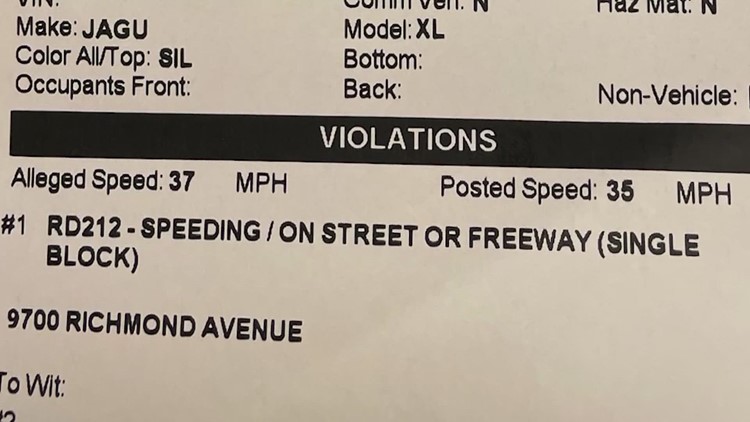 Woman says she was cited for driving 2 mph over speed limit