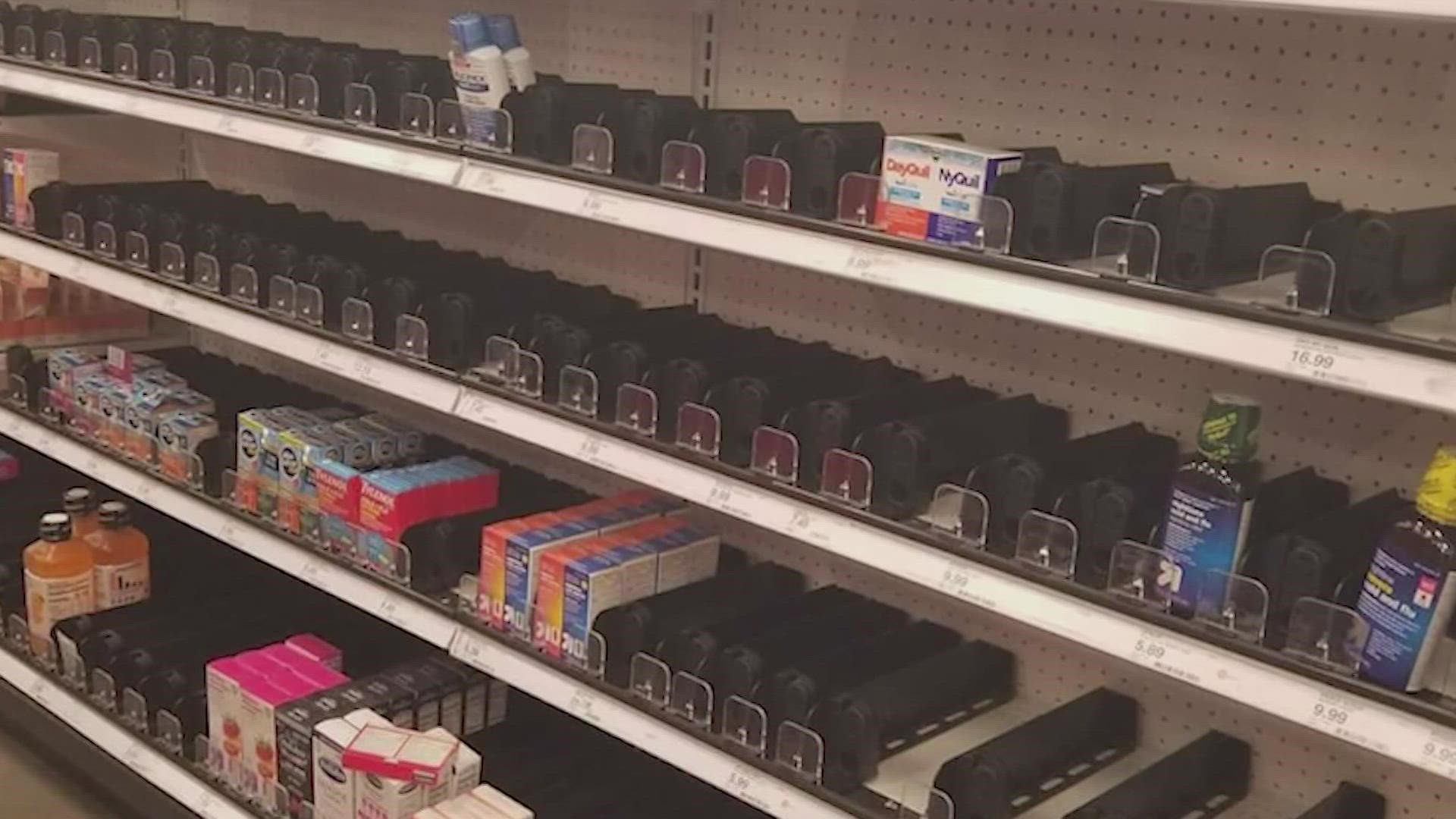 More and more people in the Houston area are noticing empty pharmacy shelves.