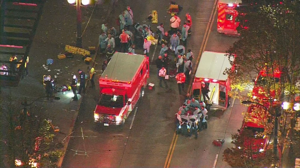 5 people shot, 2 seriously injured in downtown Seattle shooting | 9news.com