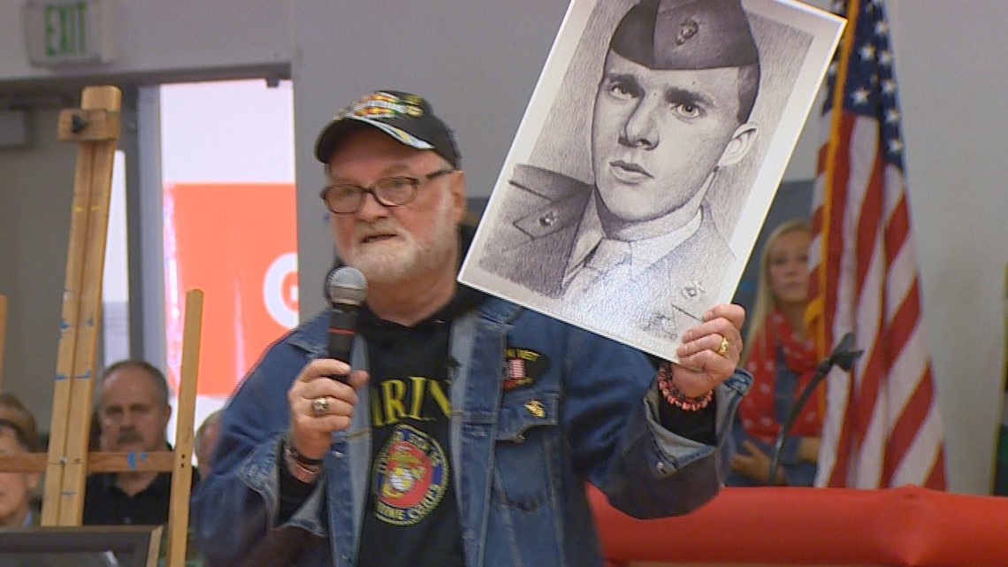 Veteran draws portraits of fallen soldiers, gets fundraising boost from ...