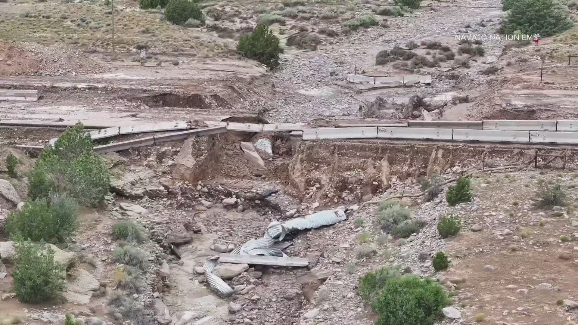 A bridge at the Arizona-New Mexico border on US Highway 64 was washed out after strong storms and flooding earlier this week. Here's how drivers are detouring.