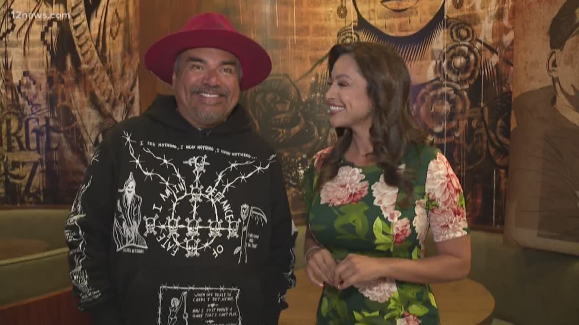 Vanessa Ramirez chats with comedian George Lopez about the opening of his new restaurant, "Chingon Kitchen" at Vee Quiva Hotel & Casino in Phoenix.
