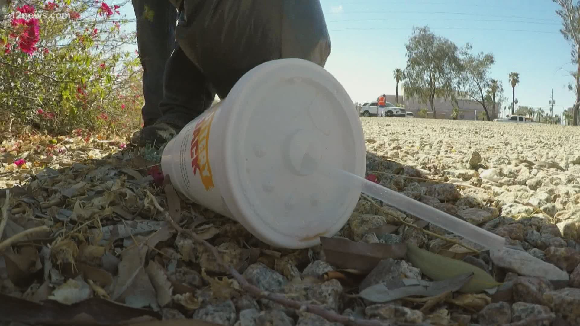 ADOT has seen a huge increase in the amount of litter on the sides of roadways statewide since the beginning of the pandemic.
