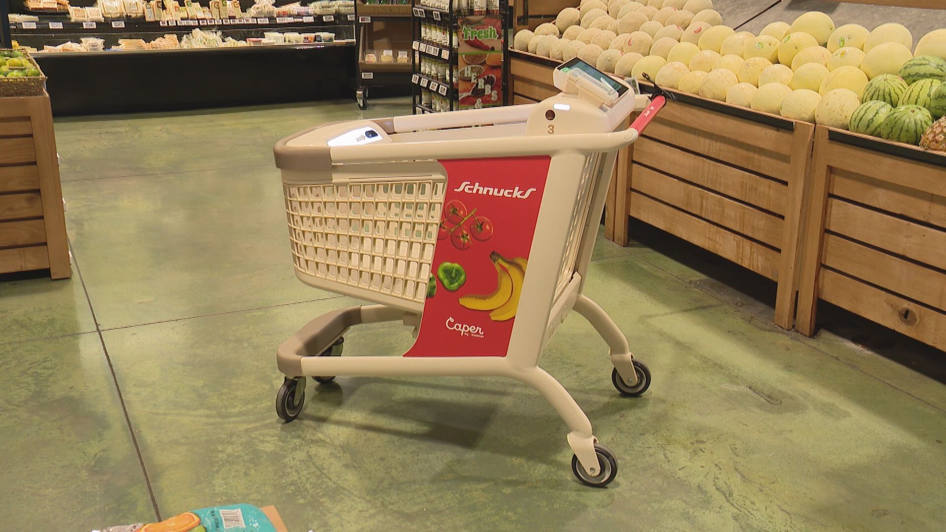 Schuncks and Caper are testing AI-powered shopping carts. The grocery store has these carts at two St. Louis area stores.
