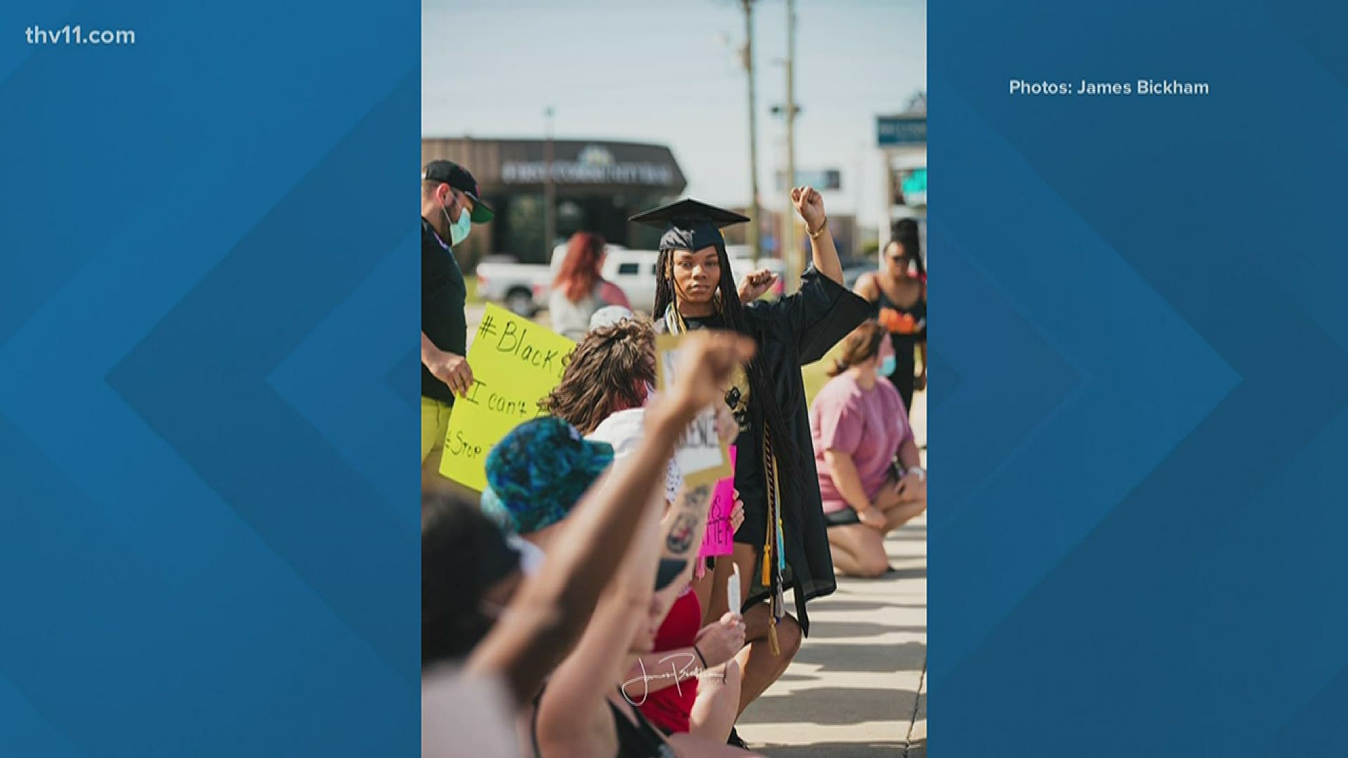 Jonesboro photographer James Bickham attended the protests in Jonesboro, Ark., documenting and taking photos of the history unfolding before his eyes.