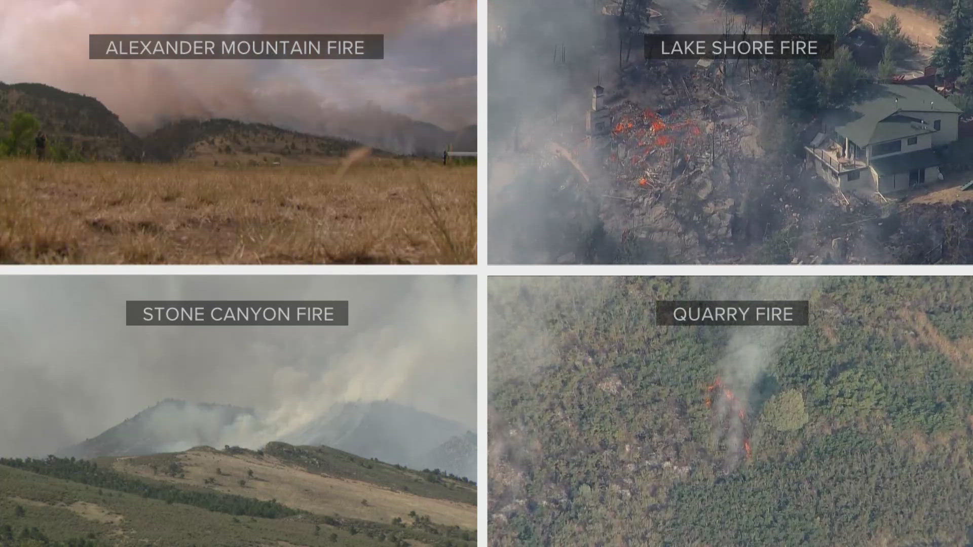 Here are the top stories from the 6:30 a.m. newscast as four wildfires continue to burn along Colorado's Front Range.