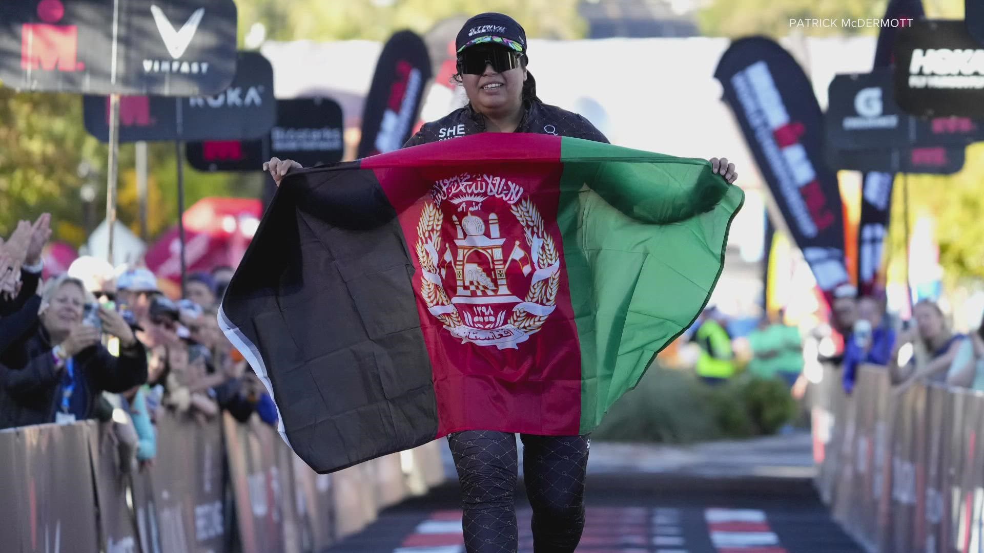 Zeinab Rezaie is the first woman from Afghanistan to race and finish the IRONMAN World Championship.