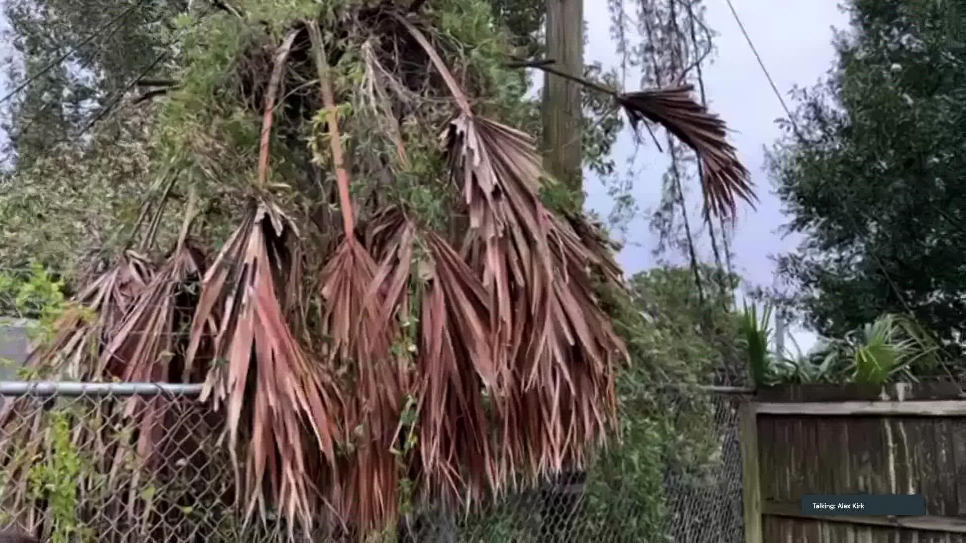 Meteorologist Chris Bianchi takes a look at some of the damage left behind from Hurricane Ian in Tampa Bay, where over a million people are still without power.