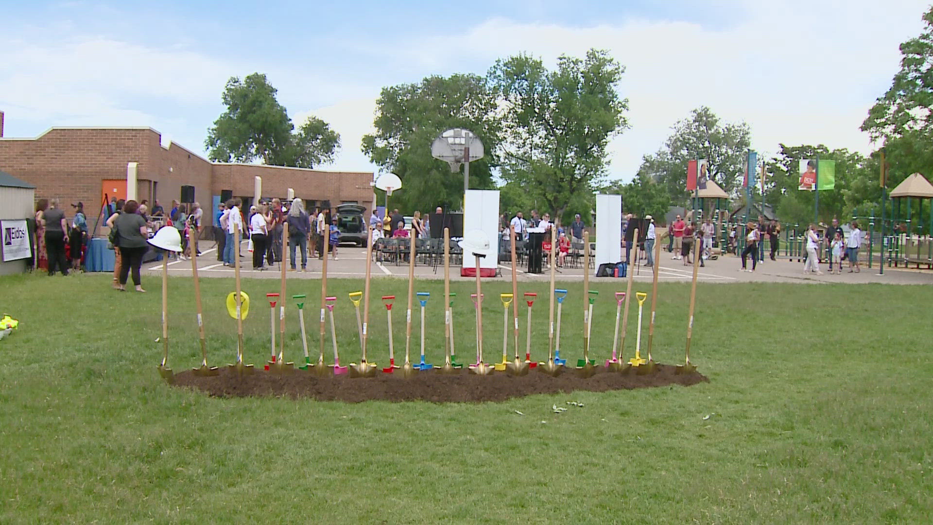 After years of planning and proposals, DPS officially broke ground on the district's first fully-inclusive playground at DCIS at Fairmont Wednesday afternoon.