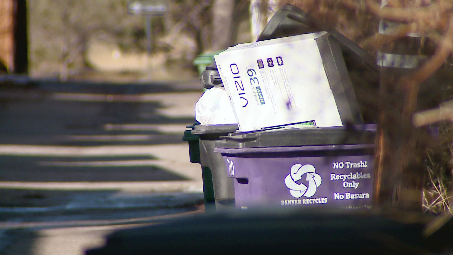 The goal of the potential changes is to get people to recycle and compost more.