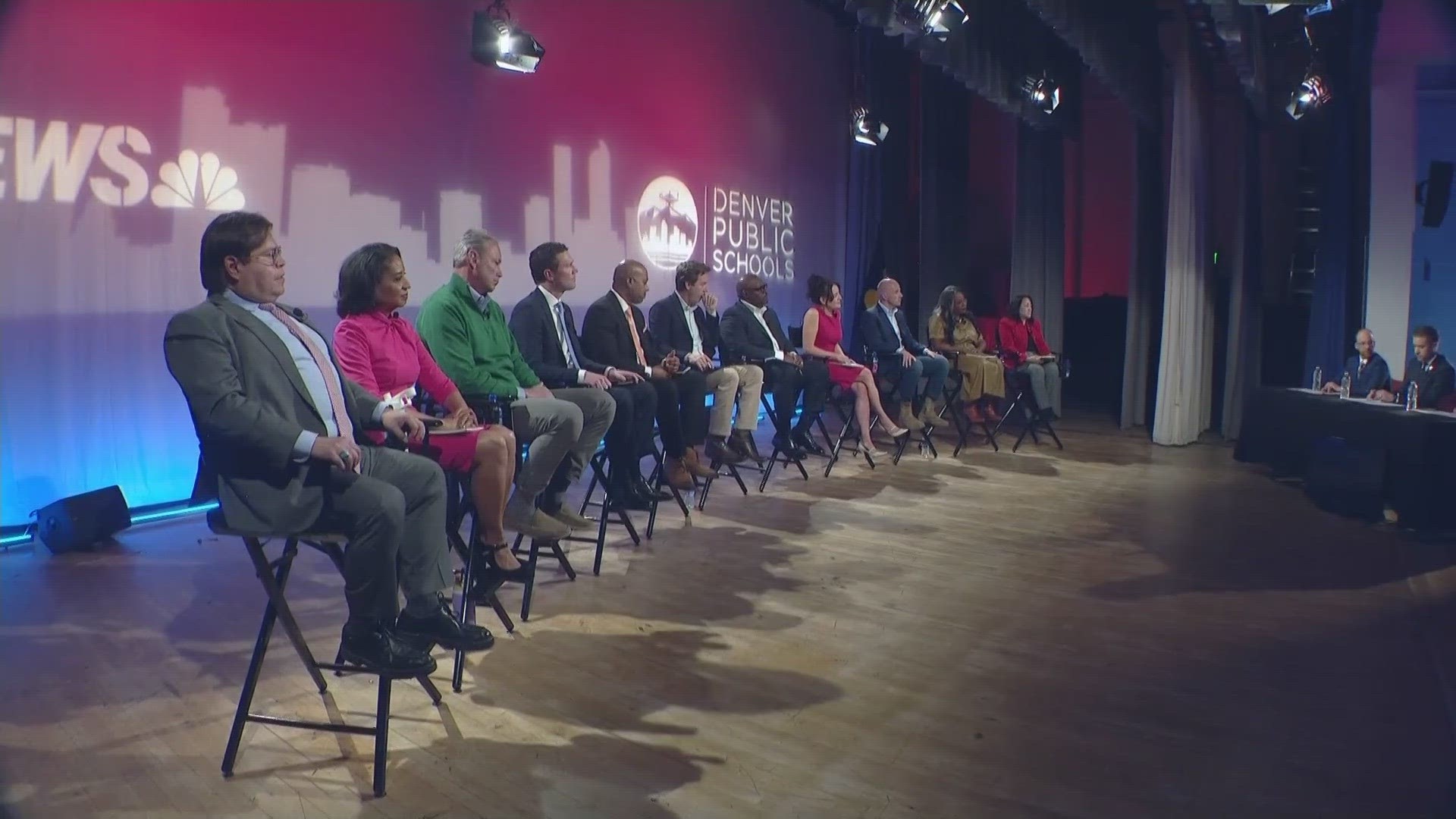 Eleven of the 17 candidates for mayor were selected for this debate based on polling results.