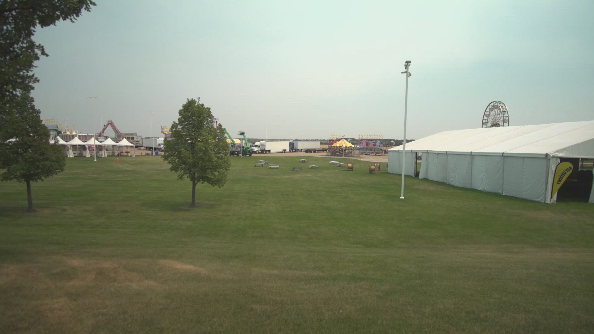 The Ranch Events Complex, where the fair is held, is about 20 miles away from the Alexander Mountain Fire.