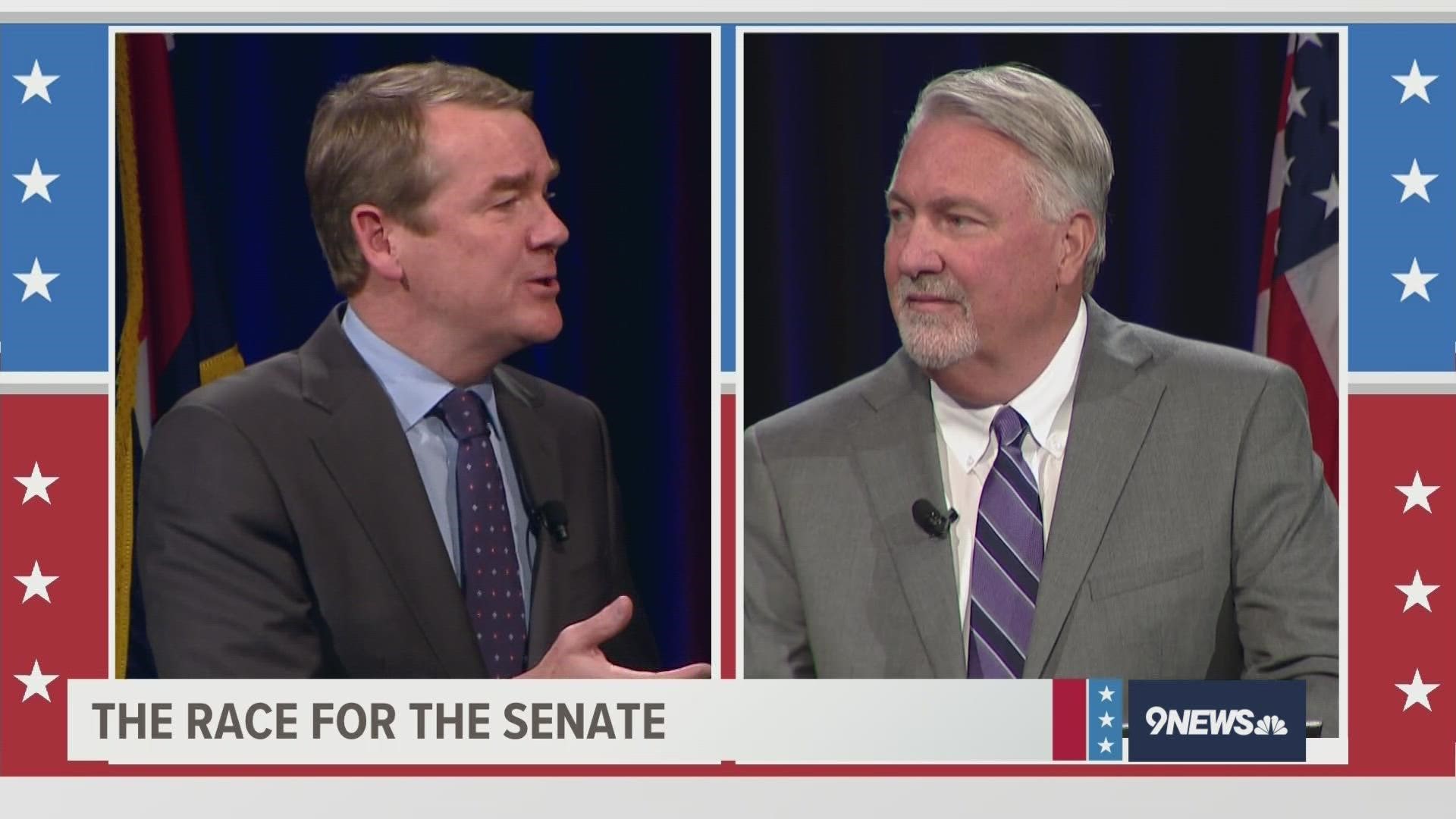 Incumbent Democratic Sen. Michael Bennet faces a challenge from Republican challenger and business owner Joe O'Dea for one of Colorado's Senate seats.