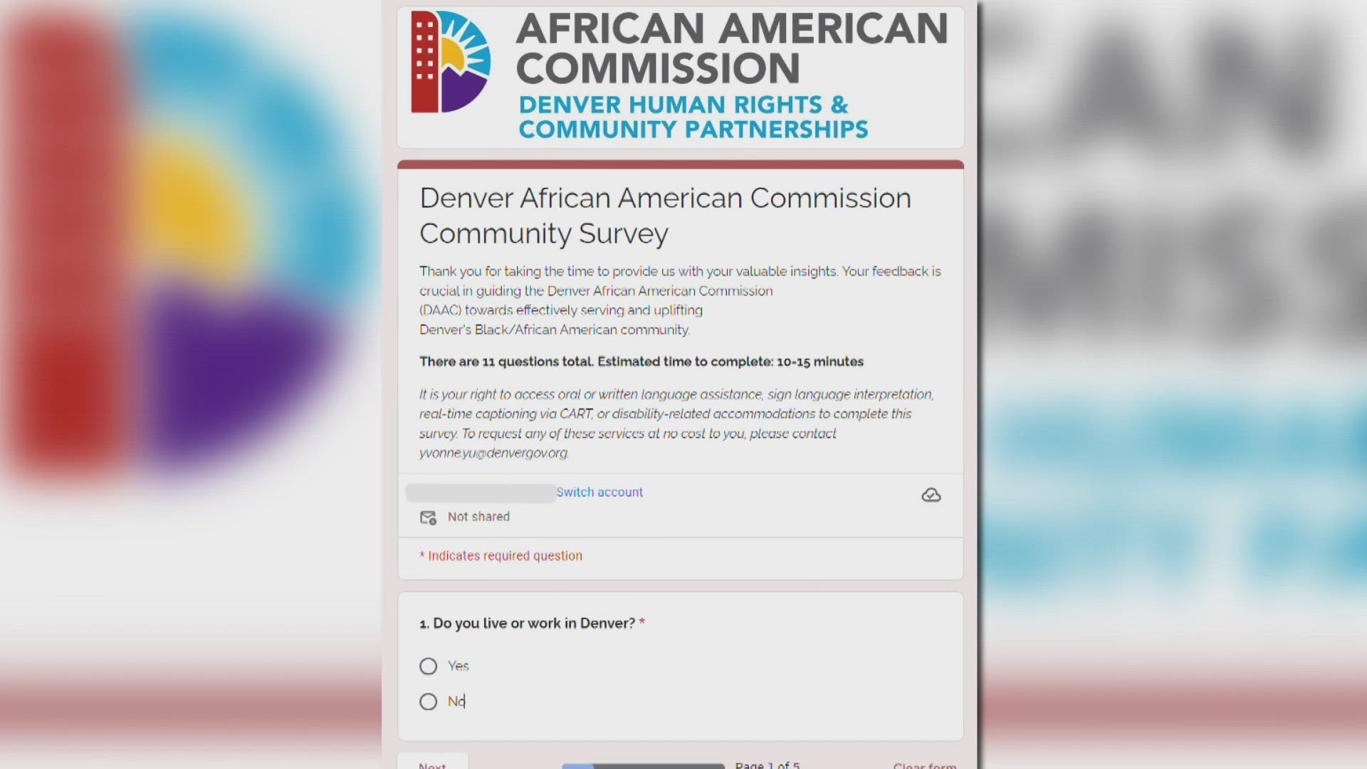 The Denver African American Commission wants to hear from the Black community about issues and concerns they'd like the city to prioritize in 2024.