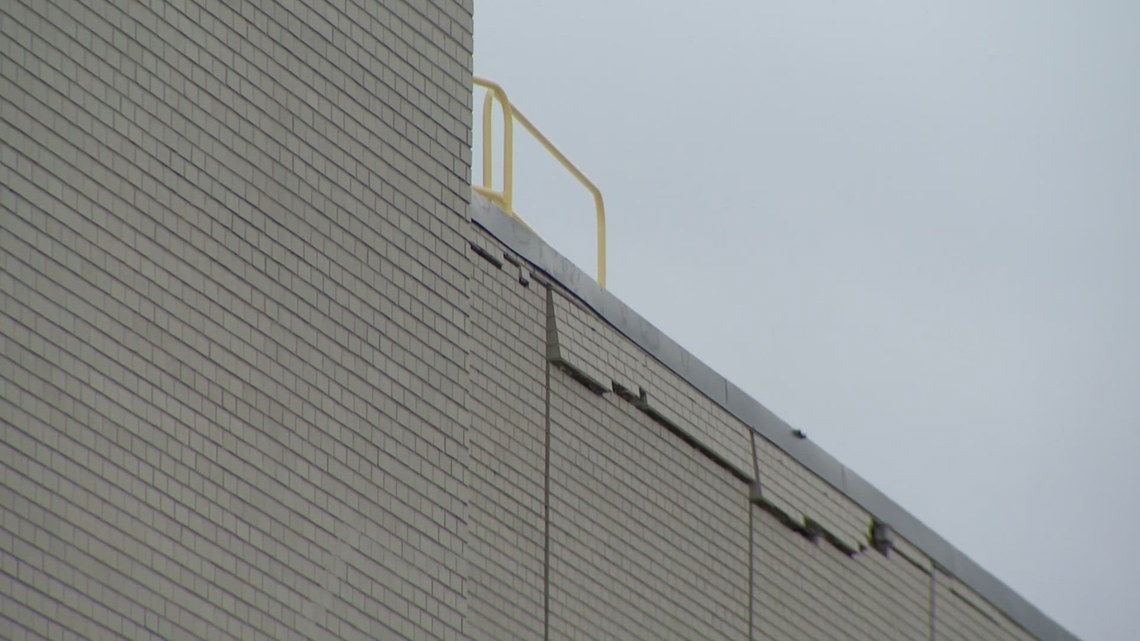 High winds damage middle school in Weld County
