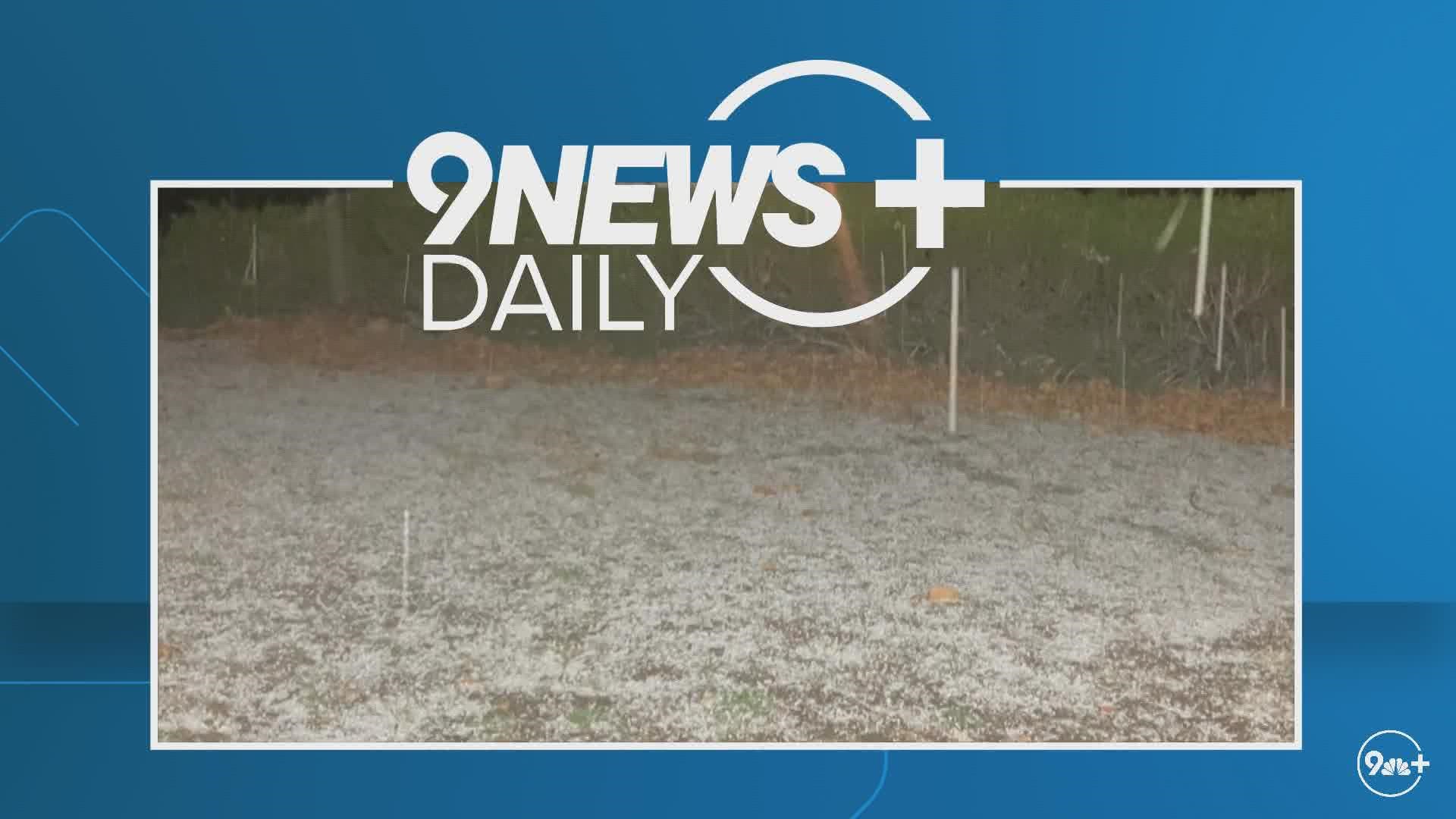 Some areas around the Denver metro saw graupel falling from the sky on Sunday. Meteorologist Chris Bianchi explains what it is and how it forms.