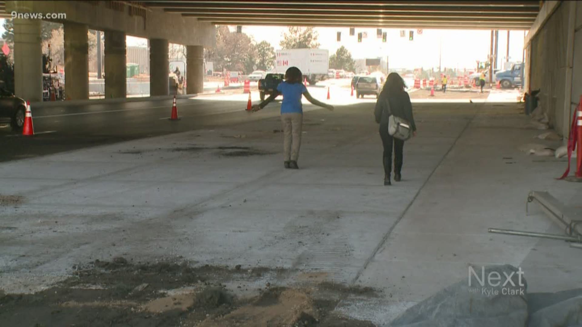 Pam Jiner has spent the last few years speaking out about the condition of sidewalks in Montbello, and today she held her own press conference to celebrate progress.