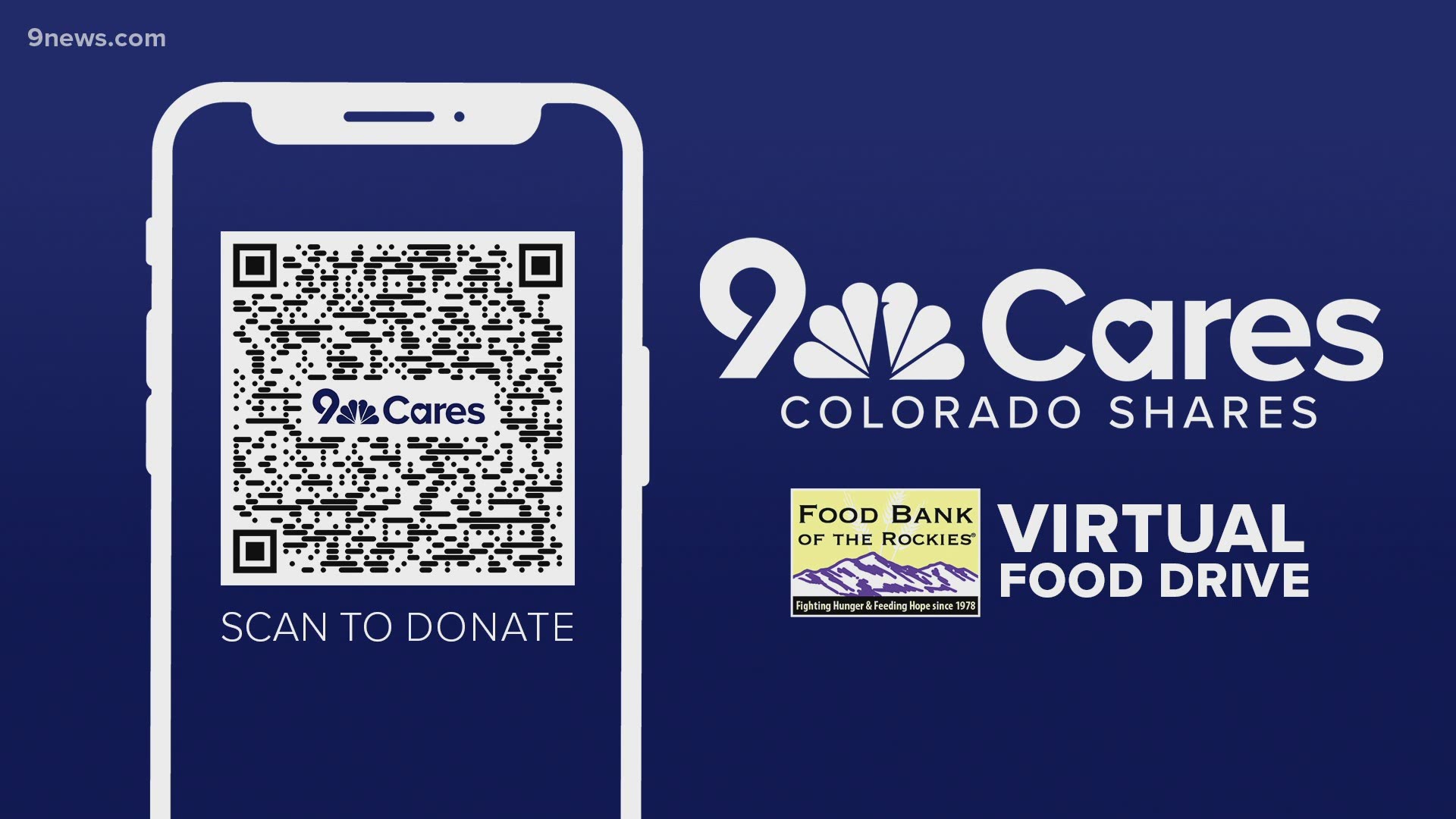 The 38th annual 9Cares Colorado Shares online giving campaign will benefit Food Bank of the Rockies.