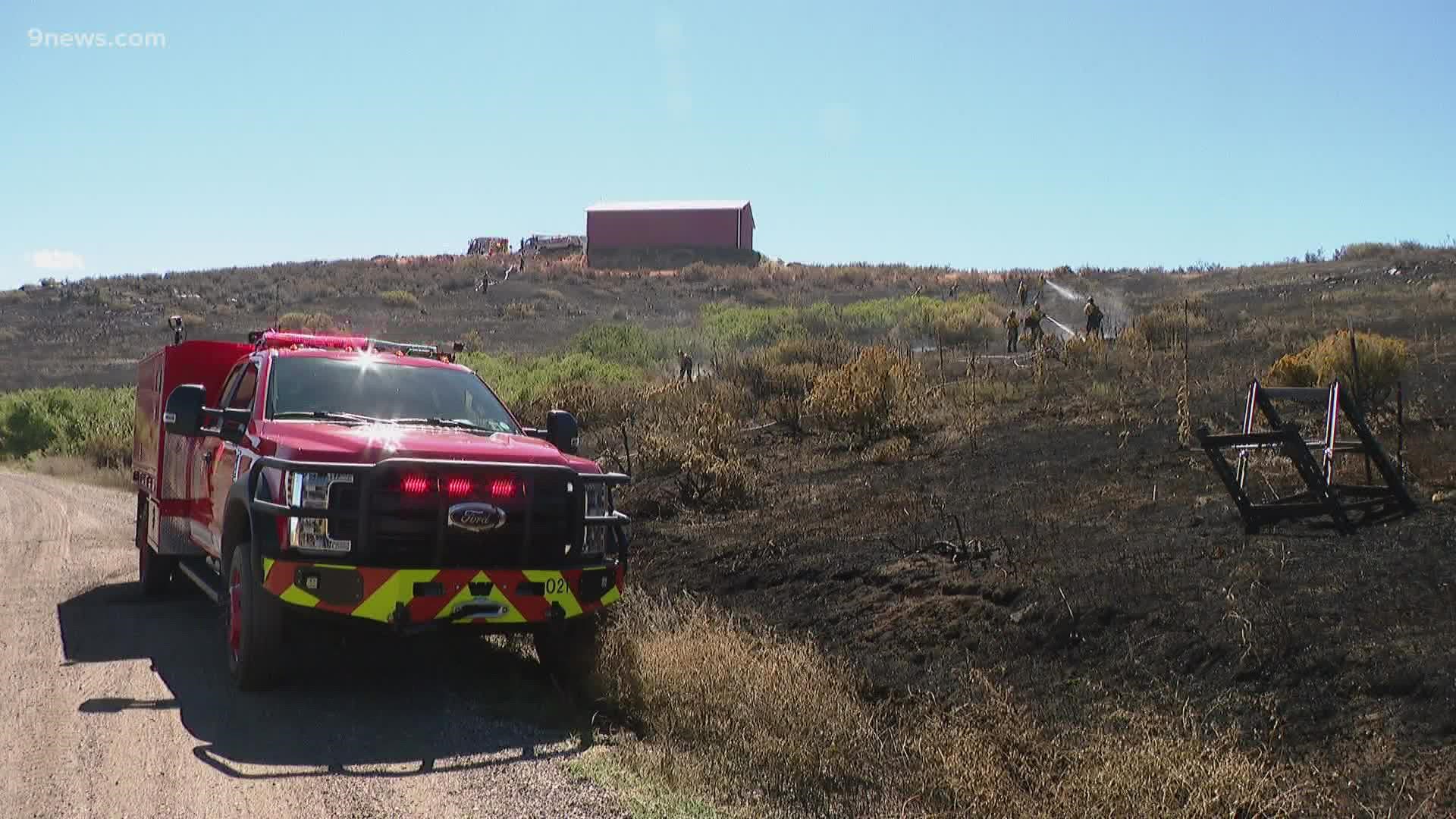 The fire was first reported Monday morning, leading to a voluntary evacuation notice in the areas around Masonville and southern Horsetooth Reservoir.