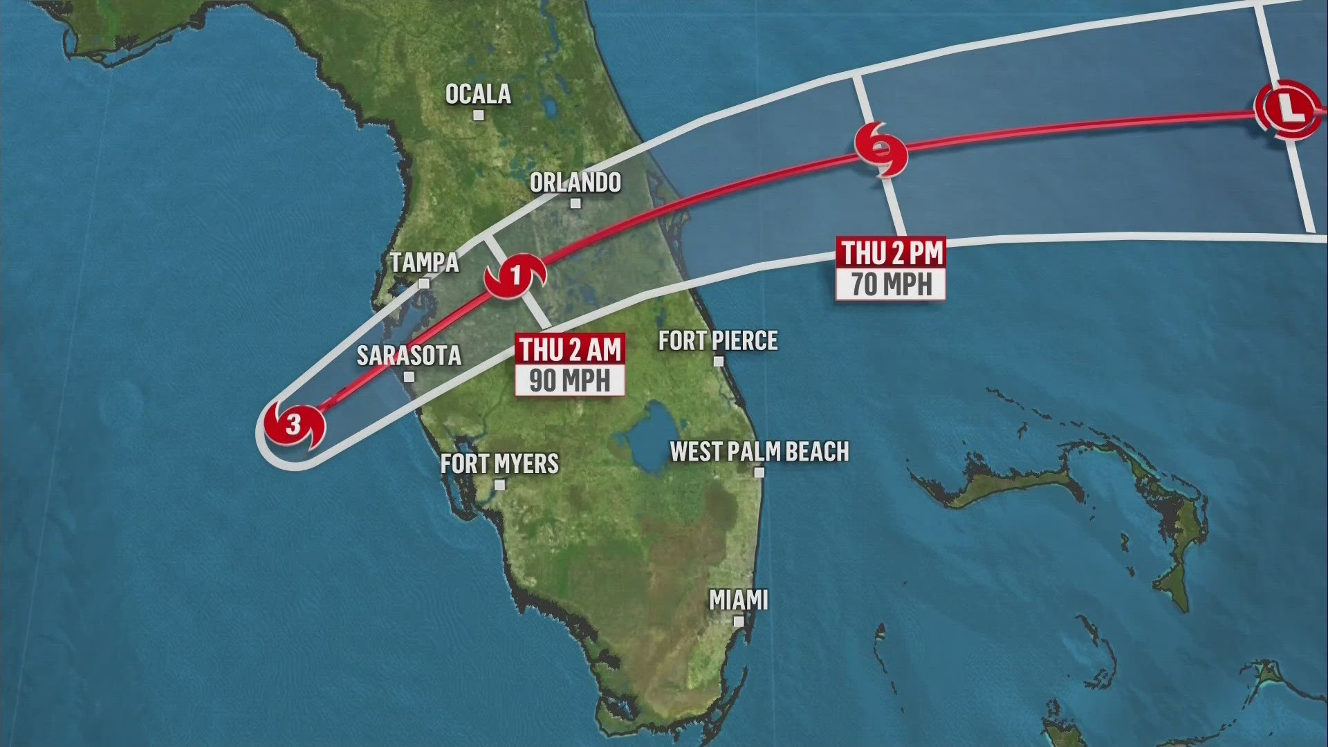 The storm is expected to generate life-threatening storm surge, damaging winds and severe flooding.