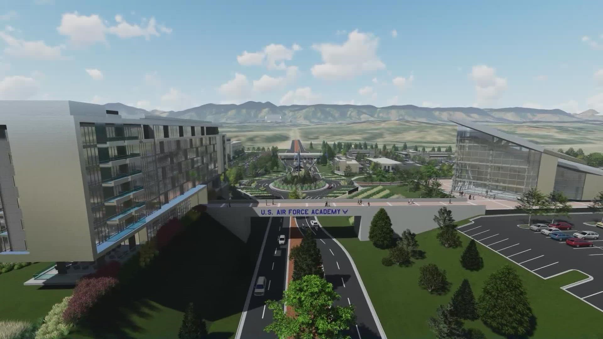 A new visitor center, hotel and conference center are coming to the United States Air Force Academy.