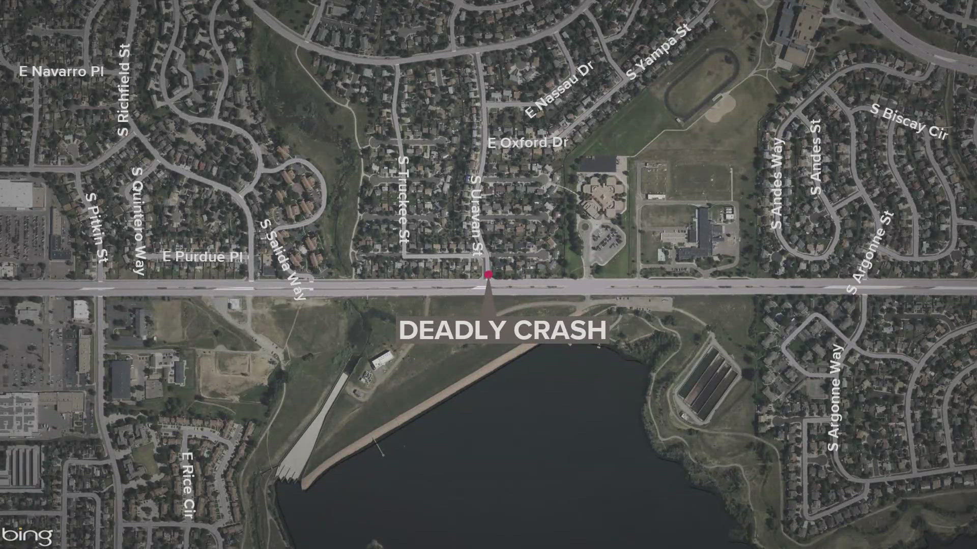 The crash happened on Quincy Avenue near Uravan Street in Aurora. Quincy Avenue is closed in both directions between Pitkin Avenue and Uravan Street.