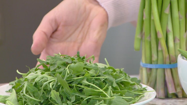 Fresh veggies and herbs perfect for spring