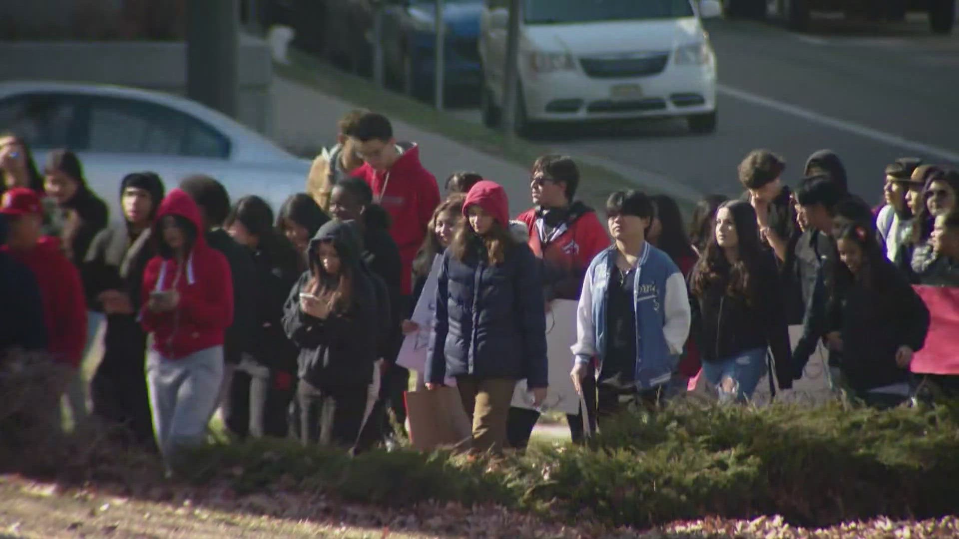 Students from East High School are staging a sit-in at the state capitol on Thursday to once again ask for tougher gun control measures on a state level.