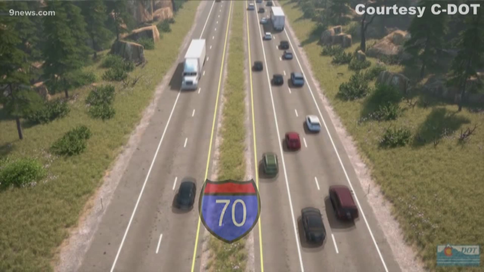 Work begins Monday on a new express lane on the westbound side of I-70 near Idaho Springs. As part of the $70 million project, the shoulder will be converted to a travel lane.