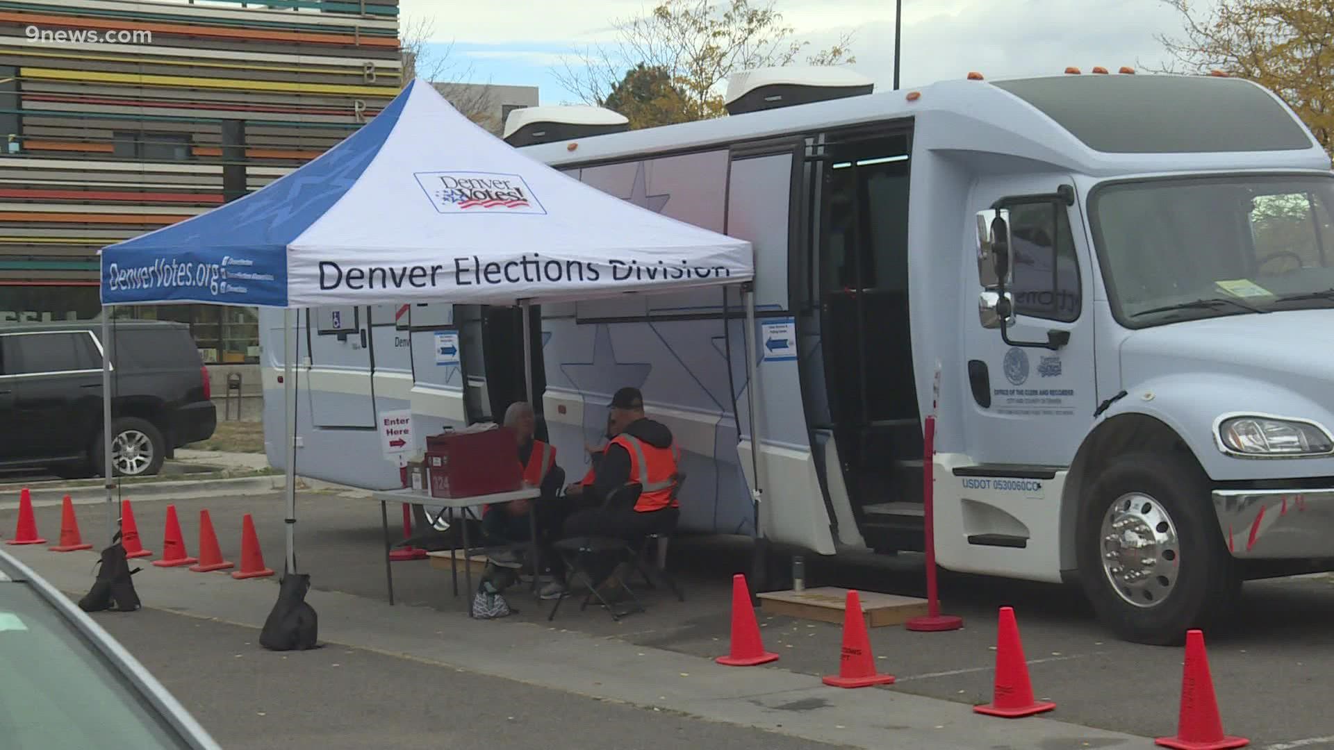 Most Colorado voters return their mailed ballots, and in an odd-year election, in-person voting is even rarer. But Denver has mobile voting units, just in case.