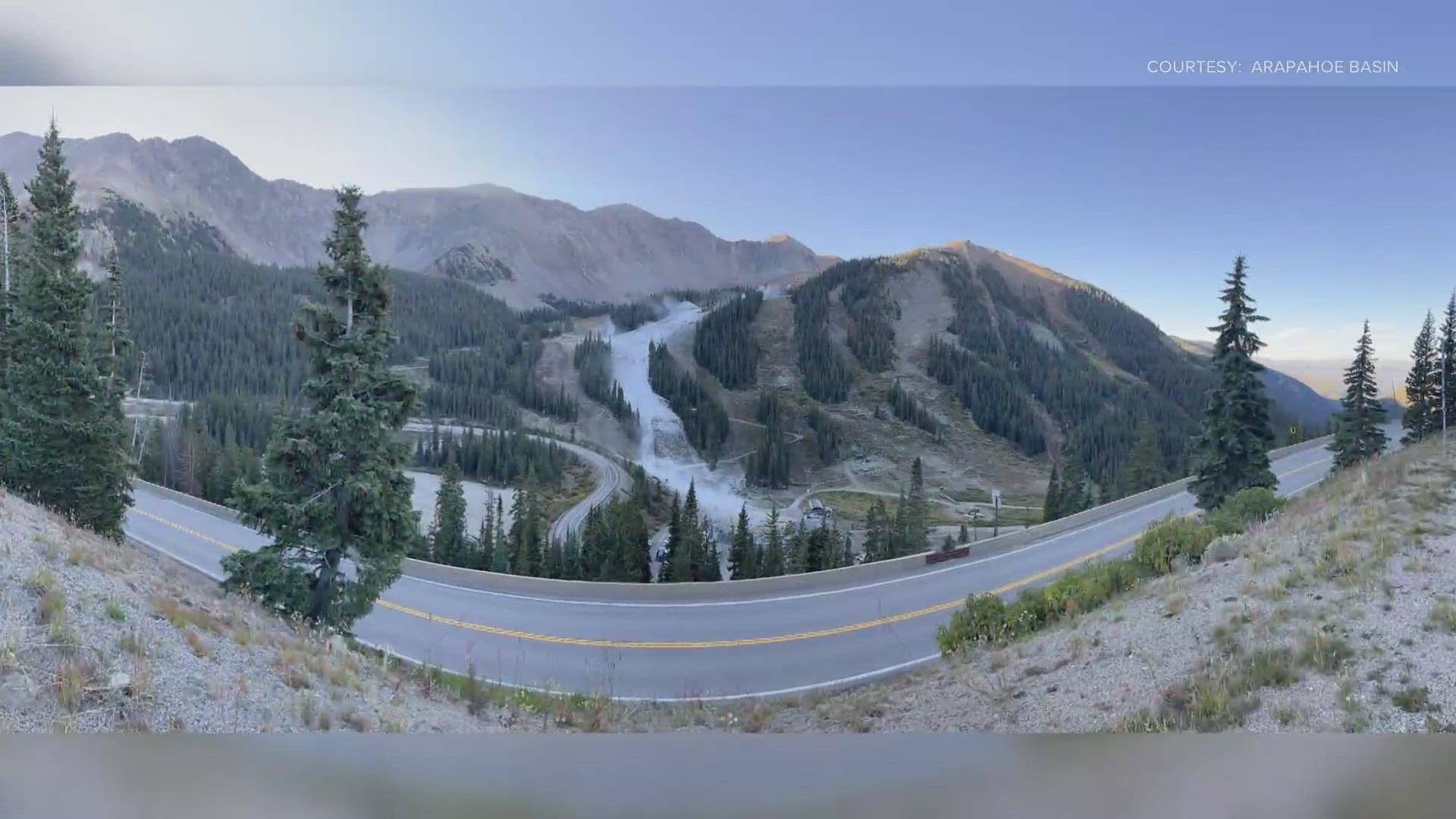 Arapahoe Basin got their snow guns working over the weekend. It was just cold enough in the early morning hours to make it happen.