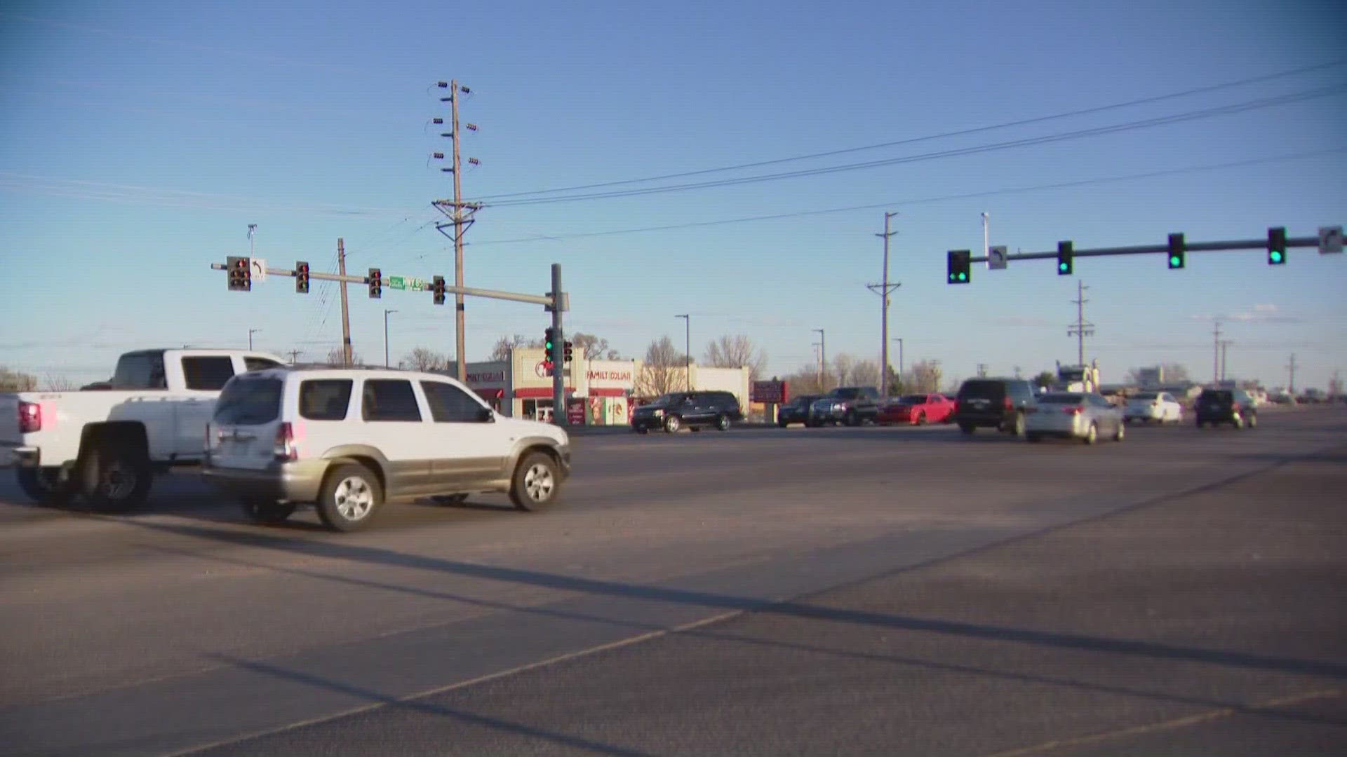 A driver left the scene of a crash in Greeley that put a 17-year-old in the hospital Monday.