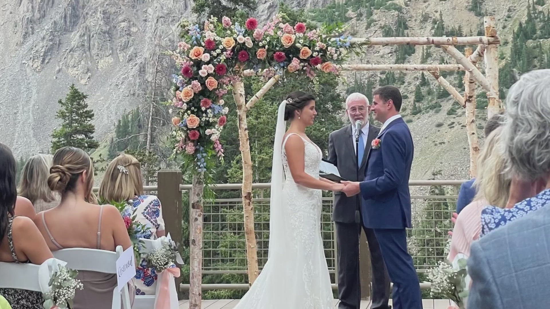 This weekend, 9NEWS meteorologist Chris Bianchi tied the knot with his now-wife Kylie on top of A-Basin.