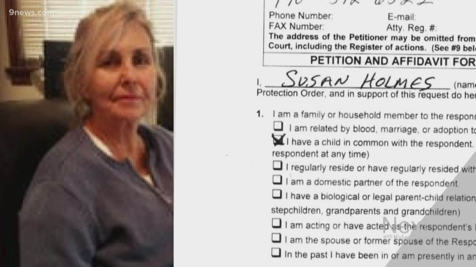 Susan Holmes, the mother who unsuccessfully tried to use Colorado's Red Flag gun law to disarm the officer who killed her son, is wanted for perjury.
