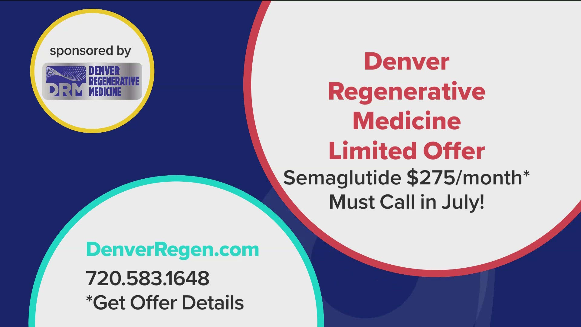 Dr. Cherdack is offering semaglutide treatment for just $275/month! Learn more at DenverRegen.com or call 720.583.1648. **PAID CONTENT**