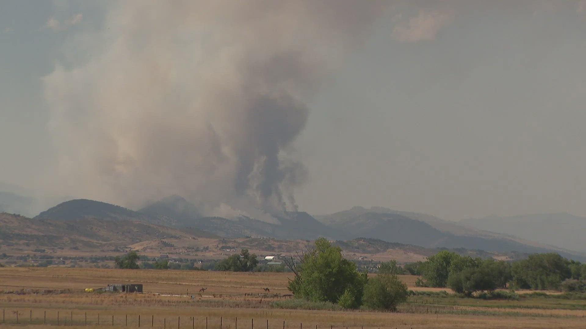 Fire Crews Still Working On Wildfire Burning West Of Loveland | 9news.com