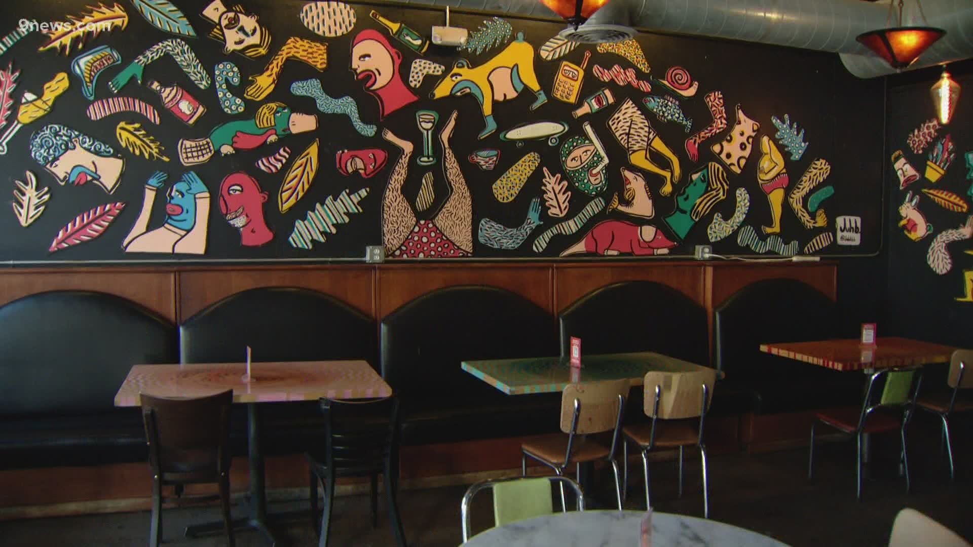 The Capitol Hill restaurant opened in 2007. Co-owner Lauren Roberts says the restaurant's environment is intentionally colorful and reflective of Denver.