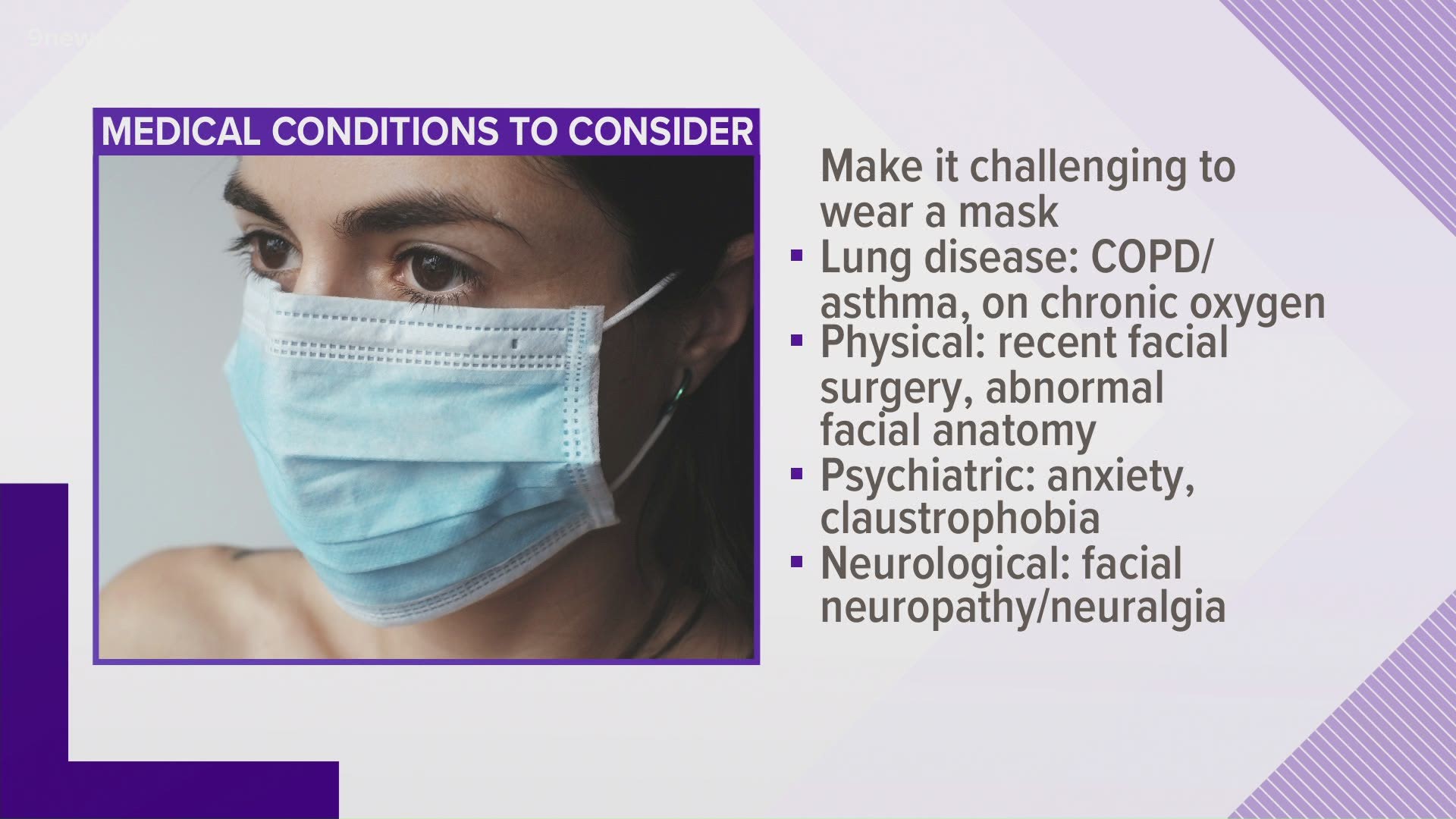 Face masks have been mandated across Colorado, except for people who are medically exempt. Dr. Payal Kohli has an example of what makes them exempt.