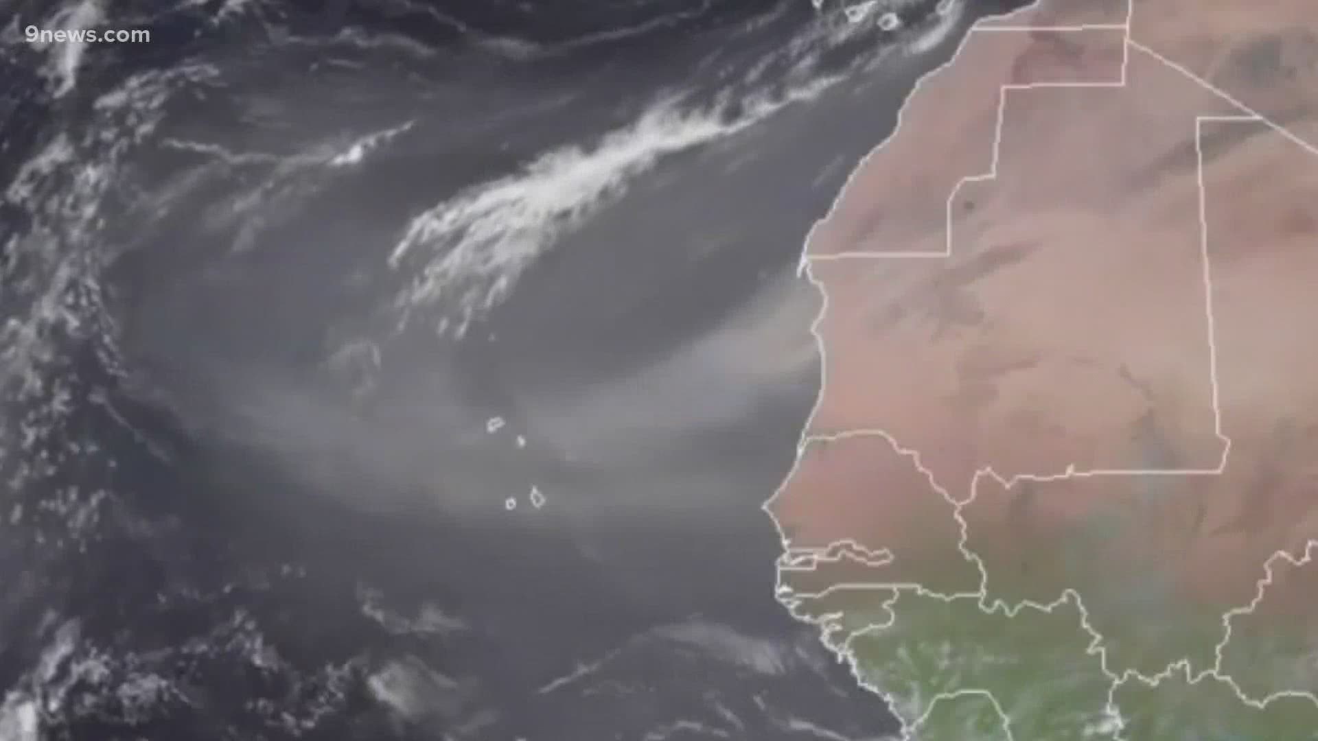 Meteorologist Cory Reppenhagen explains the Saharan Air Layer.